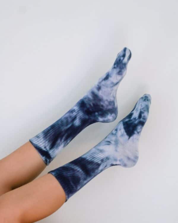 Tye &amp; Dye blue socks