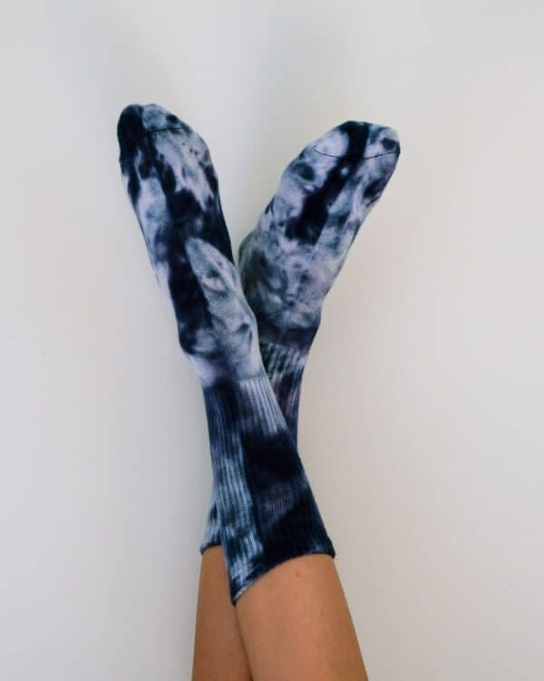 chaussettes Tye & Dye bleu