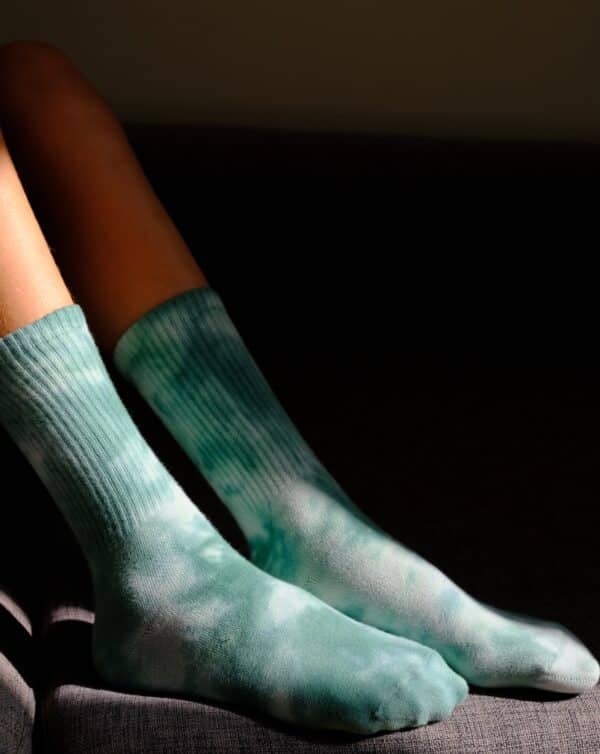 chaussettes Tye & Dye vertes