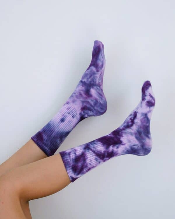 Tye &amp; Dye mauve socks