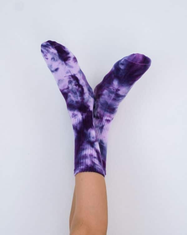 Tye &amp; Dye mauve socks