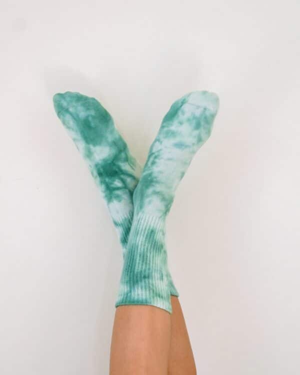 chaussettes Tye & Dye vertes