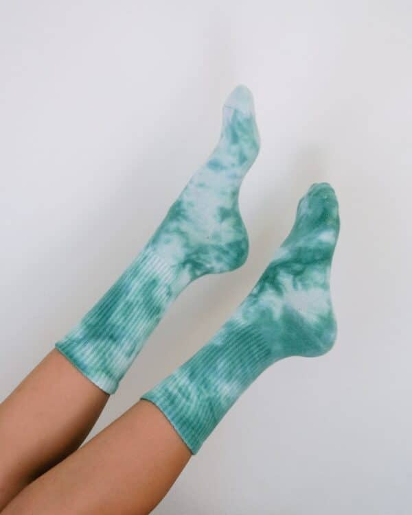 chaussettes Tye & Dye vertes