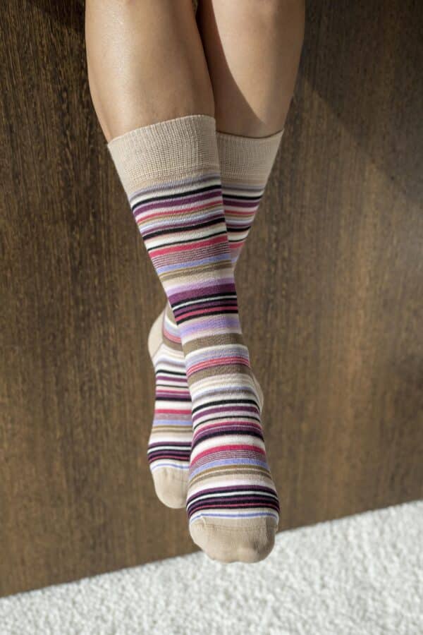 chaussettes beige