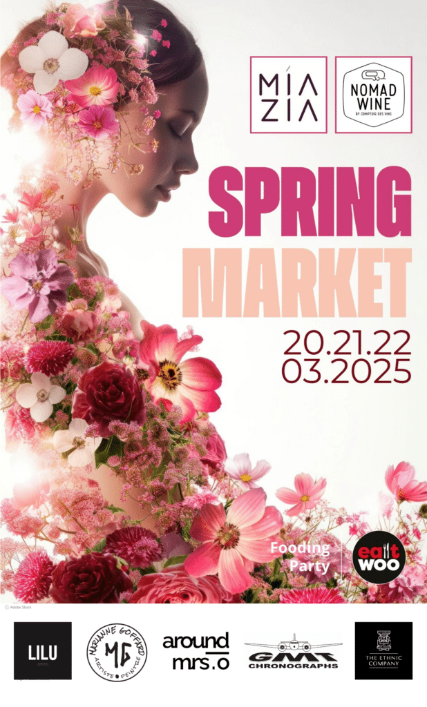 MIA ZIA SPRING MARKET & FOODING PARTY 

✨ Bienvenue dans un univers de couleurs, de saveurs et de découvertes uniques !

🍹 Welcome Drink Offert : Dès votre arrivée, profitez d’un verre de bienvenue pour démarrer ce week-end festif et convivial.

🍷 UNE EXPÉRIENCE INÉDITE : L’AIRSTREAM NOMADE DE NOMAD WINE 🚐
Cette année, Nomad Wine installe son Airstream vintage devant la maison Mia Zia pour une expérience de dégustation hors du commun. Venez découvrir une sélection de vins italiens, français et espagnols, parfaits pour vos premiers BBQ de la saison ! 🇮🇹🇫🇷🇪🇸