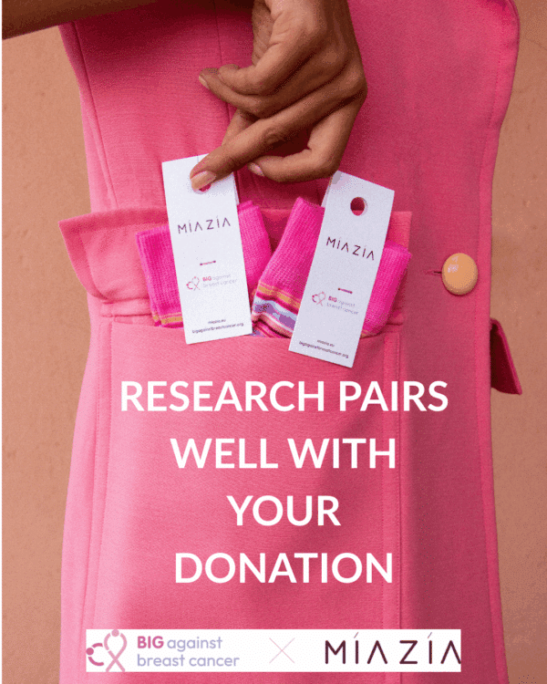 Paire de chaussettes COLLAB BIG X MIAZIA - modèle femme ZIO Classic PINK – Image 4