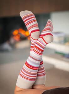 longue chaussette knee