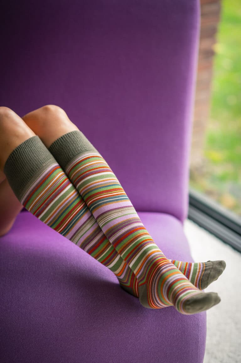 longues chaussettes kaki