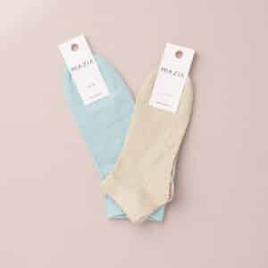 Pack de 2 paires de Sneakers à paillettes aqua & beige