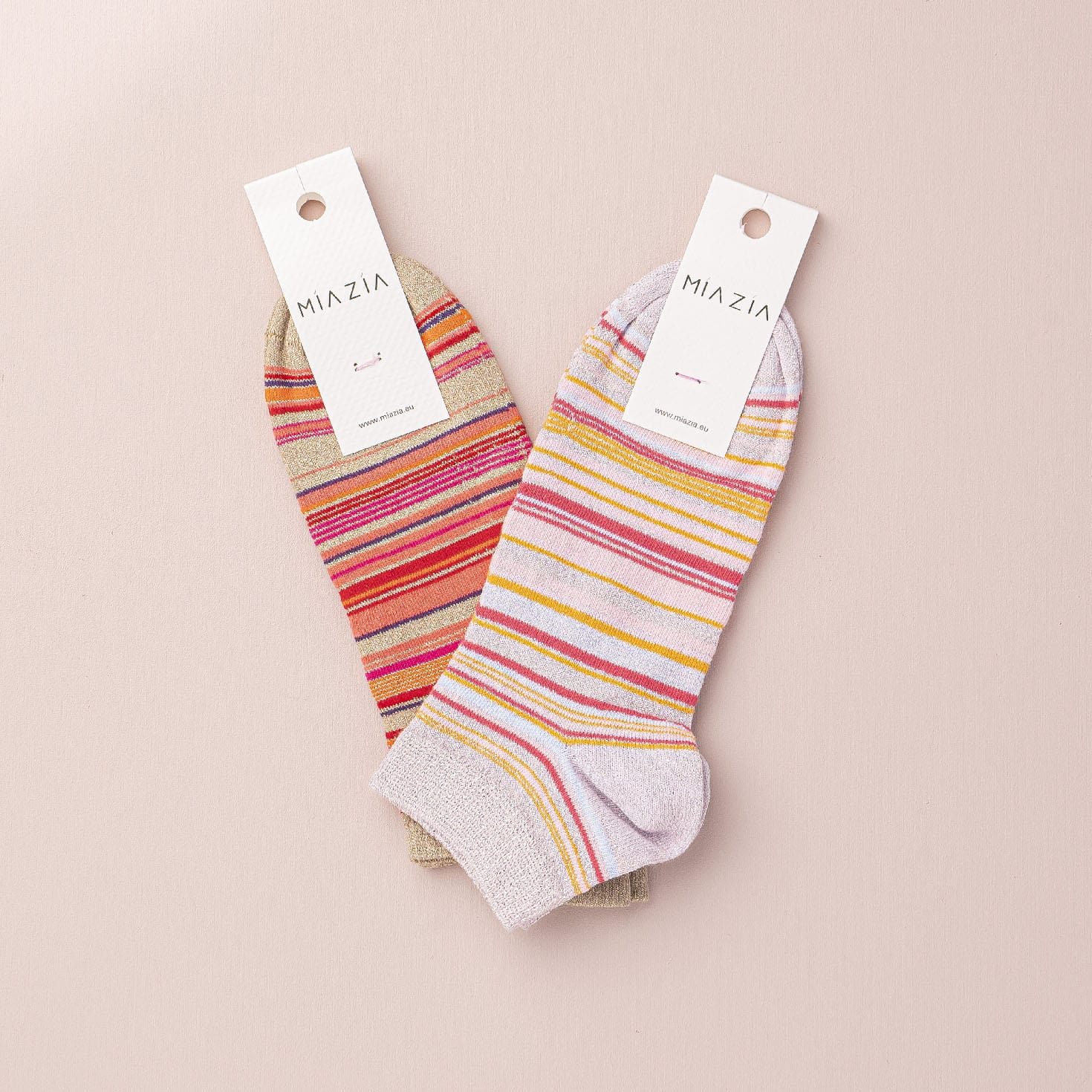 sneakers beige & rose